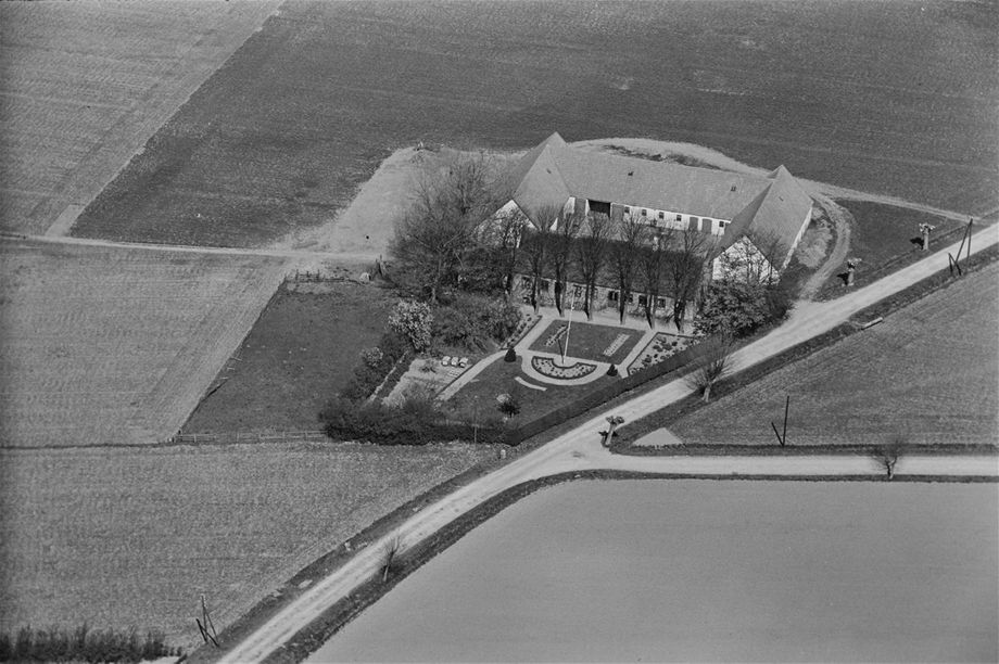 Christiansminde som den så ud 1936-38. Det Kongelige Bibliotek, Sylvest Jensen Luftfoto.